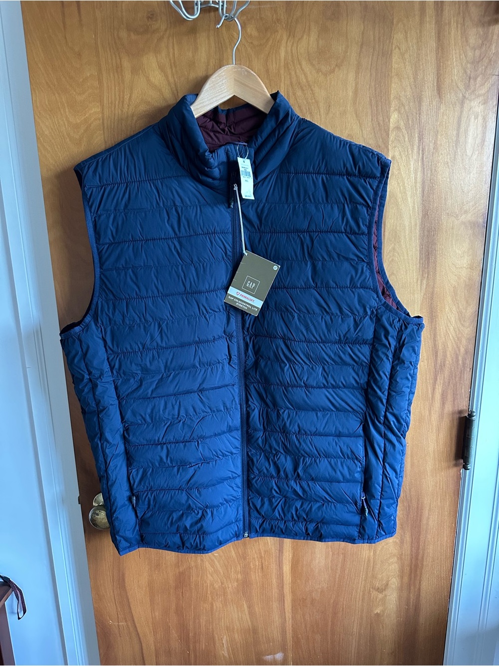 GAP Men's Navy Quilted Packable Vest